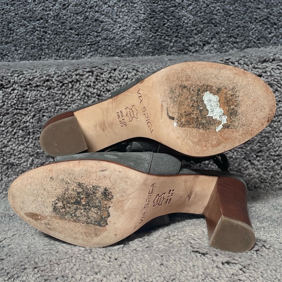 ❌ sold / SPIGA slingback suede heels - Picture 3 of 3